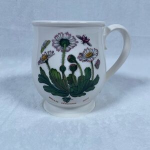 Portmeirion Botanic Garden DAISY Tankard Coffee Mug 16 oz Footed Bristol